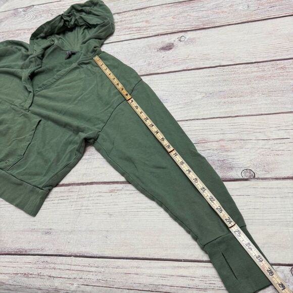 Sweaty Betty After Class Salix Green Relaxed Fit Hoodie Size M Top Sweatshirt - Picture 7 of 9